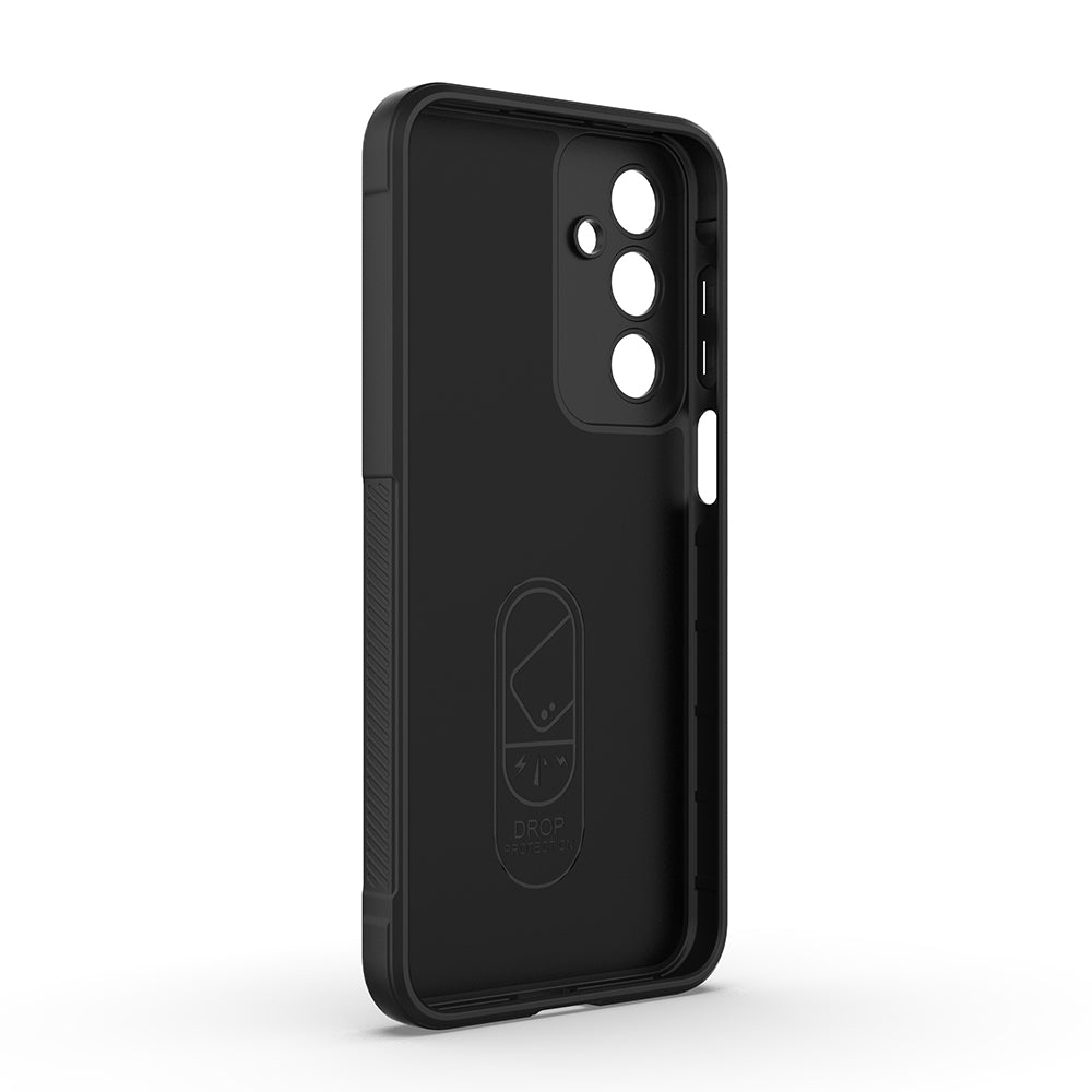 Galaxy A17 Kılıf Esnek TPU Oyuklu Arka Yüzey Tasarımlı Zore Etnik Silikon Kapak Siyah