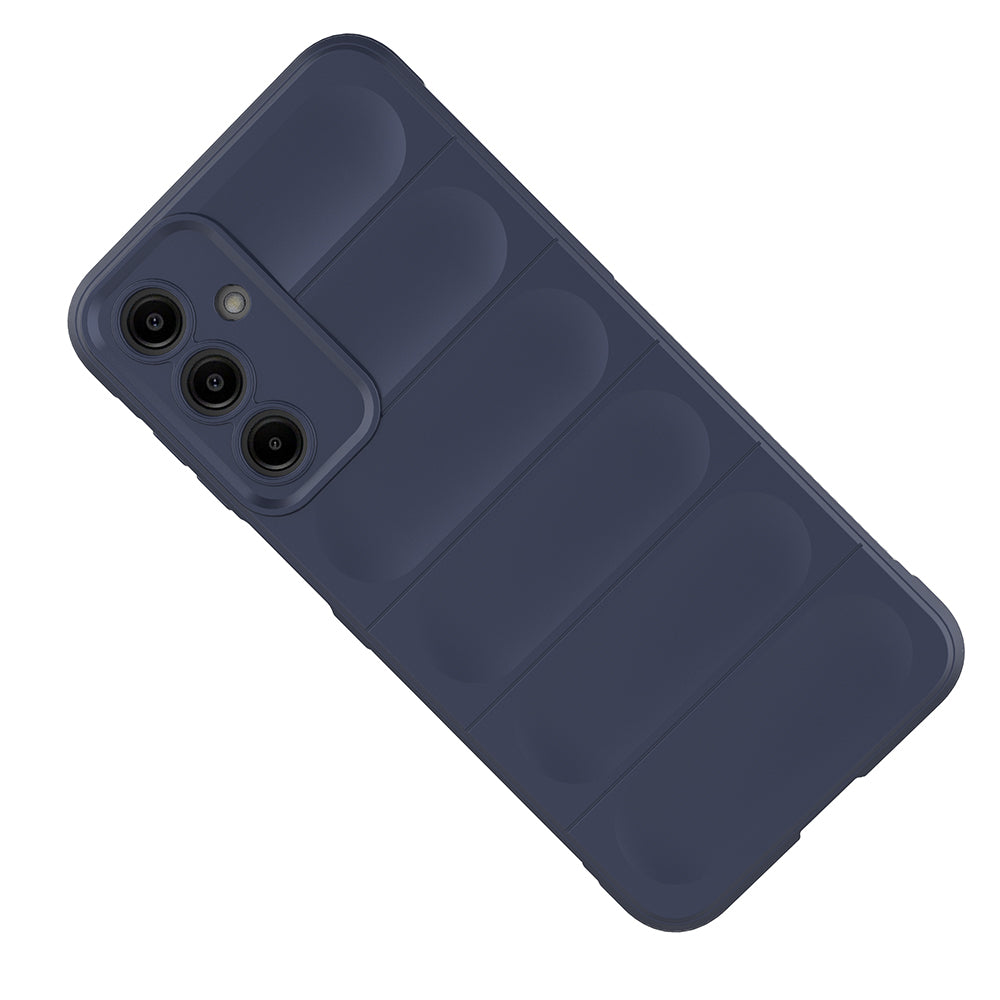 Galaxy A17 Kılıf Esnek TPU Oyuklu Arka Yüzey Tasarımlı Zore Etnik Silikon Kapak Koyu Yeşil