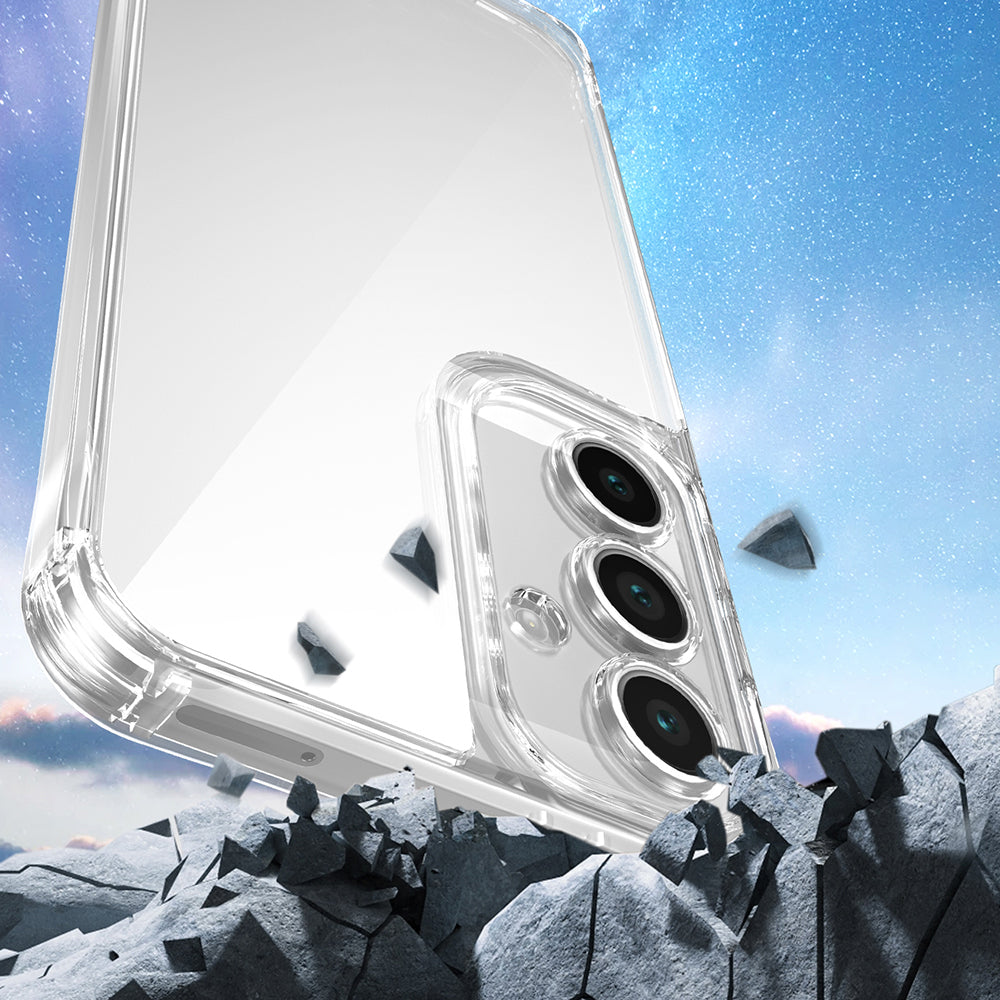 Galaxy A25 Kılıf Airbagli Takılabilir Askı Aparatlı Zore Snap Silikon Kapak Şeffaf