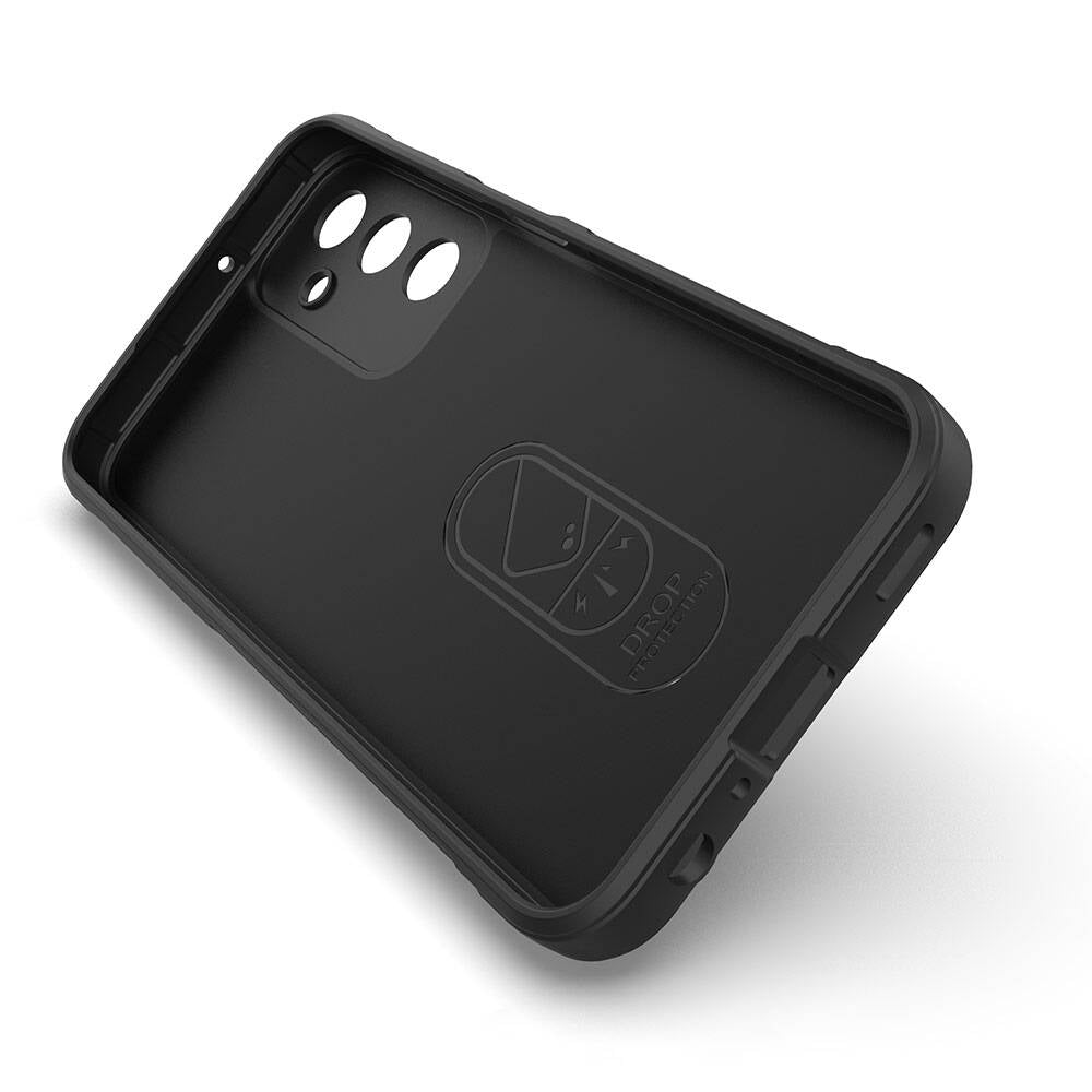 Galaxy A25 Kılıf Esnek TPU Oyuklu Arka Yüzey Tasarımlı Zore Etnik Silikon Kapak Lacivert