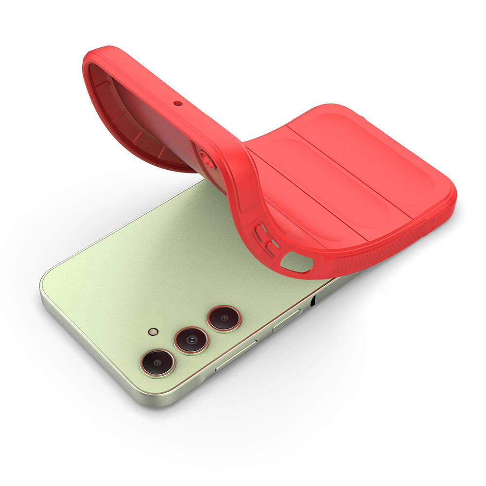 Galaxy A25 Kılıf Esnek TPU Oyuklu Arka Yüzey Tasarımlı Zore Etnik Silikon Kapak Koyu Yeşil