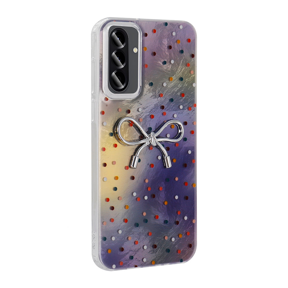 Galaxy A36 Kılıf Kamera Korumalı Figürlü Zore Ponti Silikon Kapak Açık Pembe