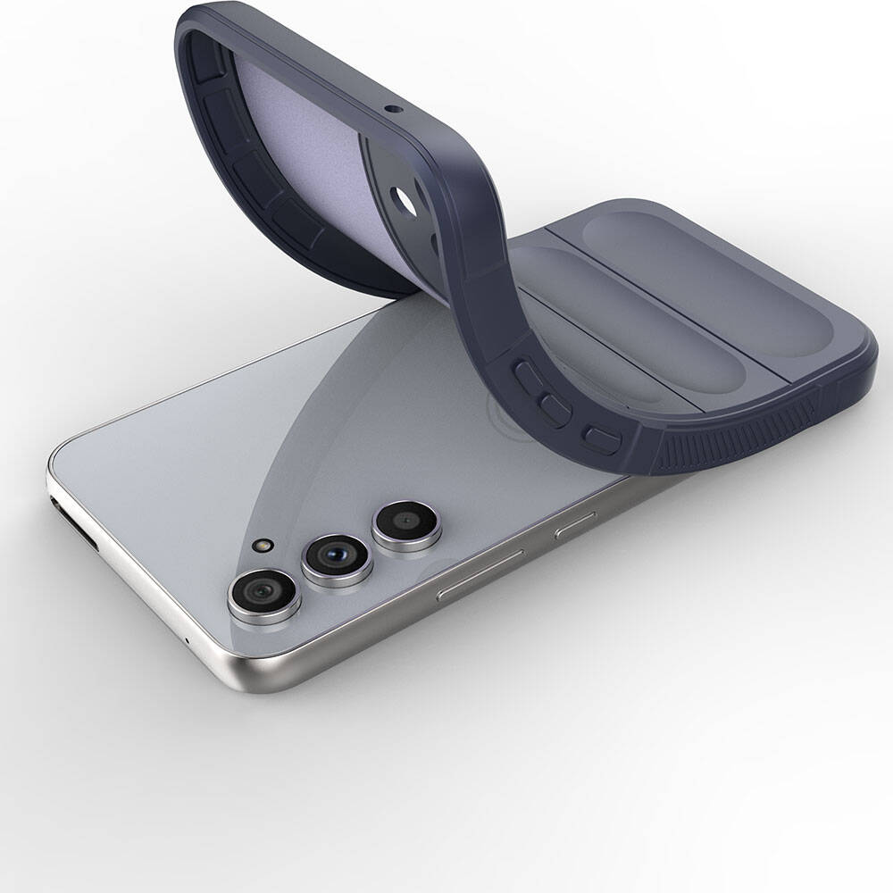 Galaxy A54 Kılıf Esnek TPU Oyuklu Arka Yüzey Tasarımlı Zore Etnik Silikon Kapak Siyah