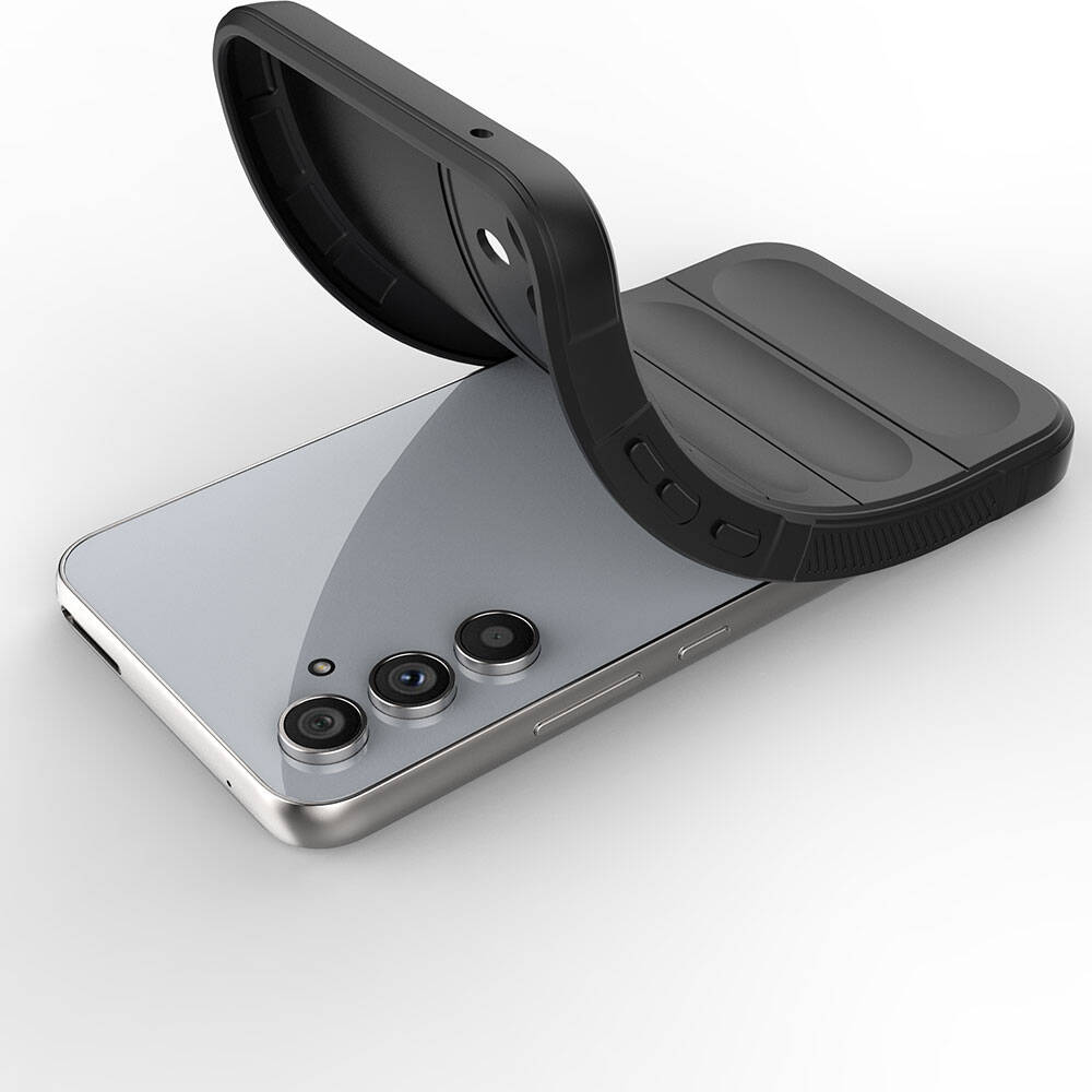 Galaxy A54 Kılıf Esnek TPU Oyuklu Arka Yüzey Tasarımlı Zore Etnik Silikon Kapak Kırmızı