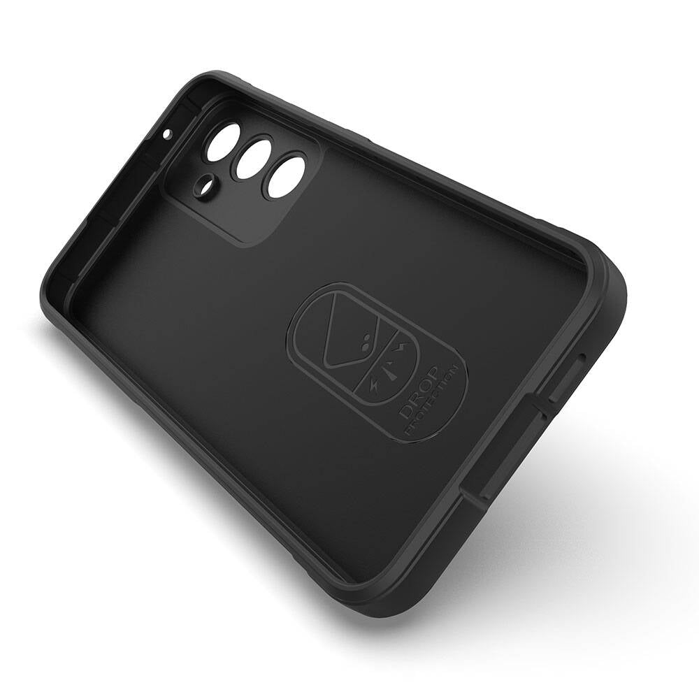 Galaxy A55 Kılıf Esnek TPU Oyuklu Arka Yüzey Tasarımlı Zore Etnik Silikon Kapak Kırmızı