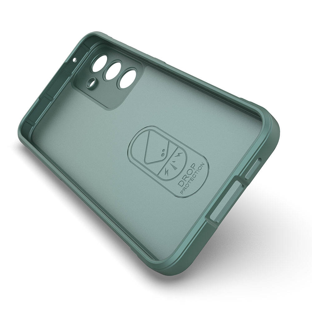 Galaxy A55 Kılıf Esnek TPU Oyuklu Arka Yüzey Tasarımlı Zore Etnik Silikon Kapak Lacivert