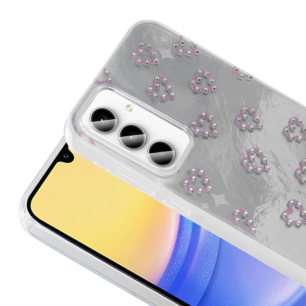 Galaxy A55 Kılıf Kamera Korumalı Figürlü Zore Ponti Silikon Kapak Açık Mavi