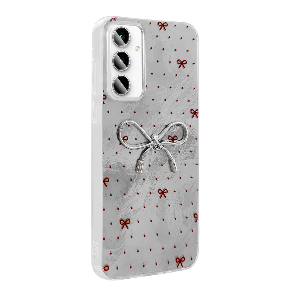 Galaxy A55 Kılıf Kamera Korumalı Figürlü Zore Ponti Silikon Kapak Lila