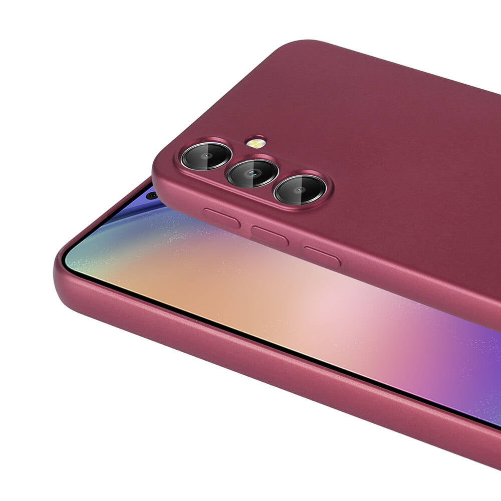 Galaxy A55 Kılıf Zore Premier Silikon Kapak Rose Gold