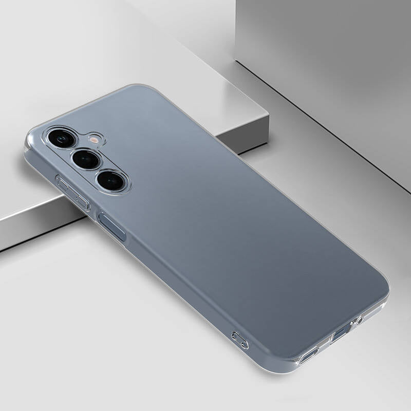 Galaxy S24 FE Kılıf Zore Süper Silikon Kapak Şeffaf