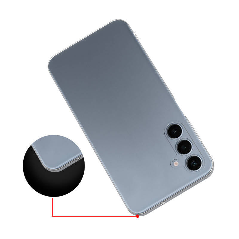 Galaxy S24 FE Kılıf Zore Süper Silikon Kapak Şeffaf