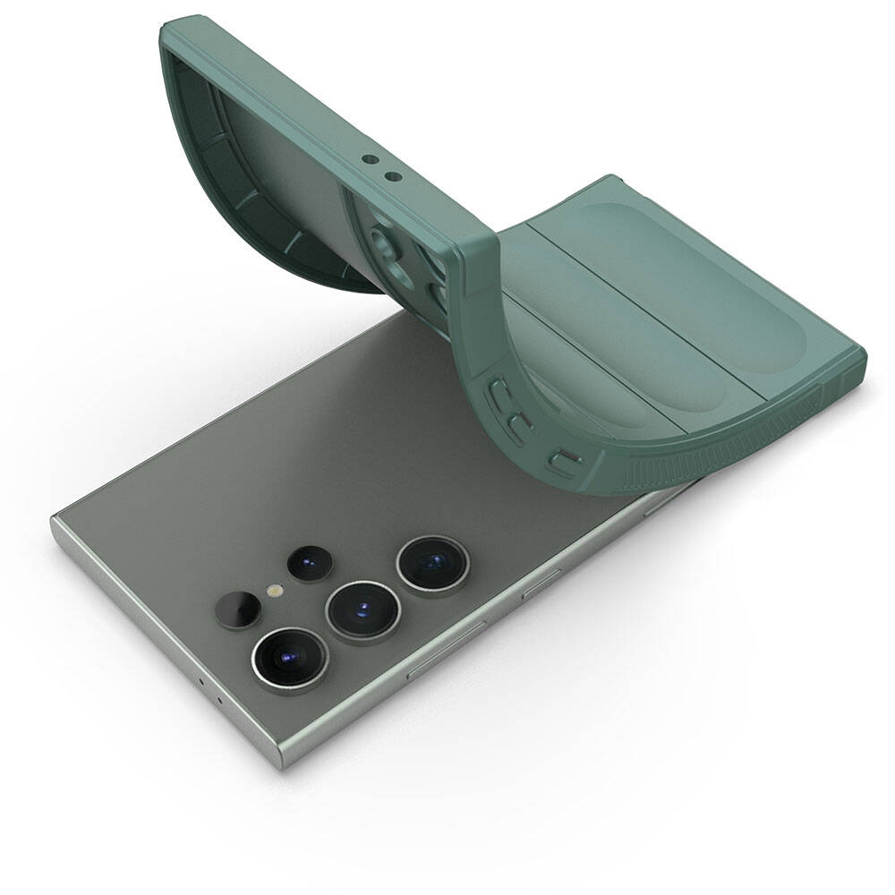 Galaxy S24 Ultra Kılıf Esnek TPU Oyuklu Arka Yüzey Tasarımlı Zore Etnik Silikon Kapak Siyah