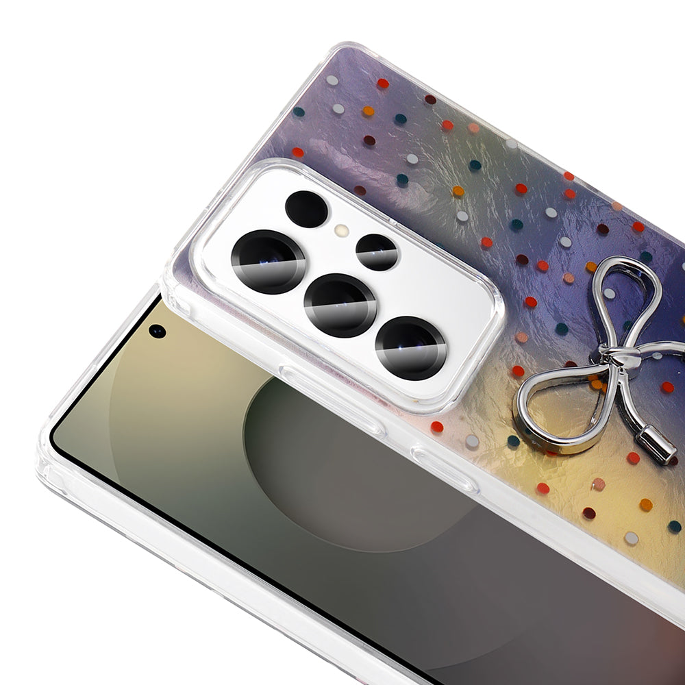 Galaxy S24 Ultra Kılıf Kamera Korumalı Figürlü Zore Ponti Silikon Kapak Açık Mavi