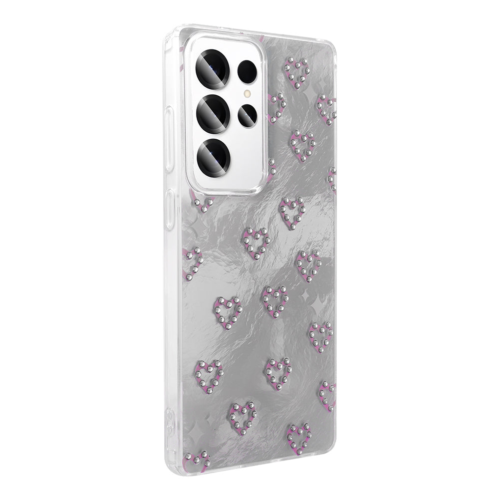 Galaxy S24 Ultra Kılıf Kamera Korumalı Figürlü Zore Ponti Silikon Kapak Lila