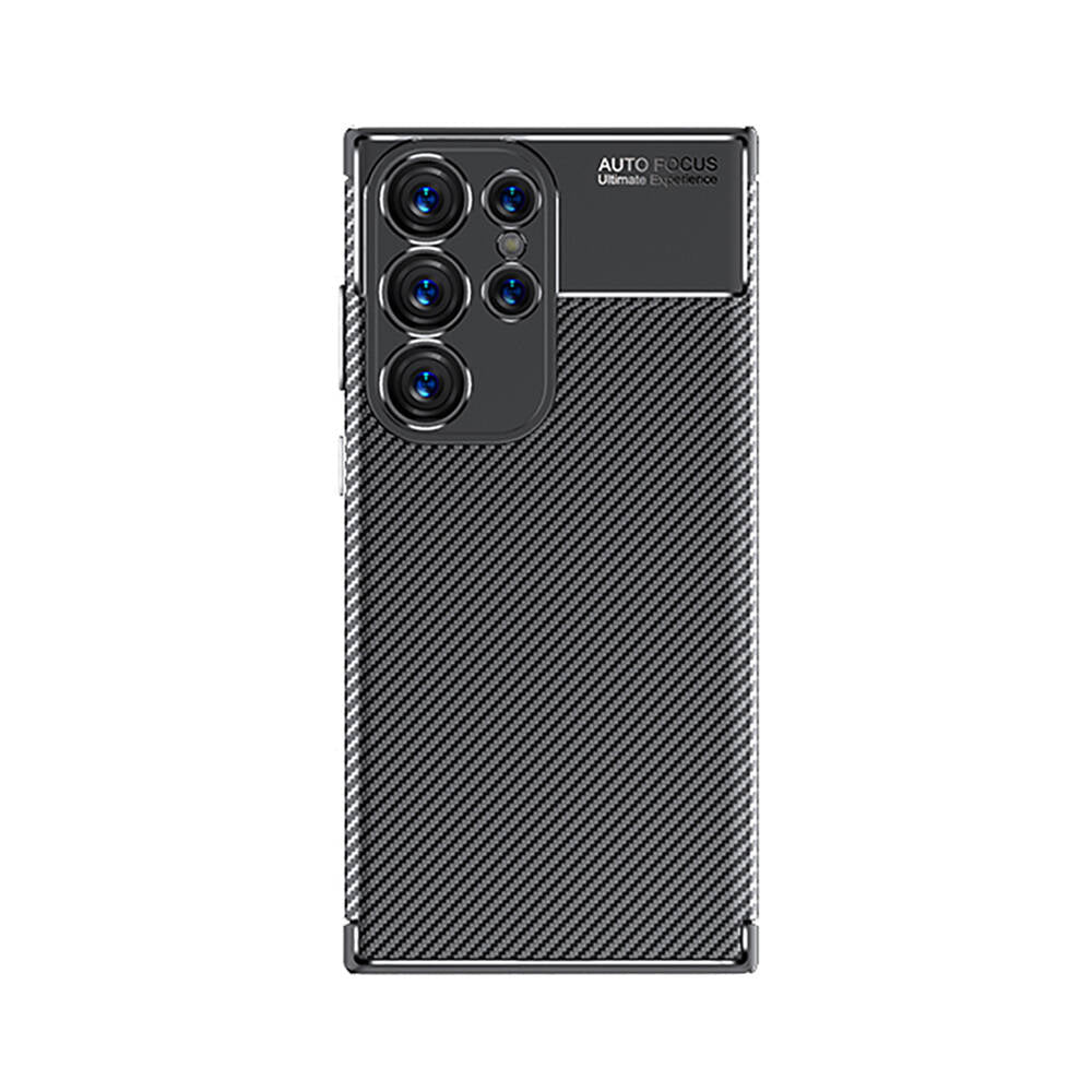 Galaxy S24 Ultra Kılıf Zore Negro Silikon Kapak Siyah