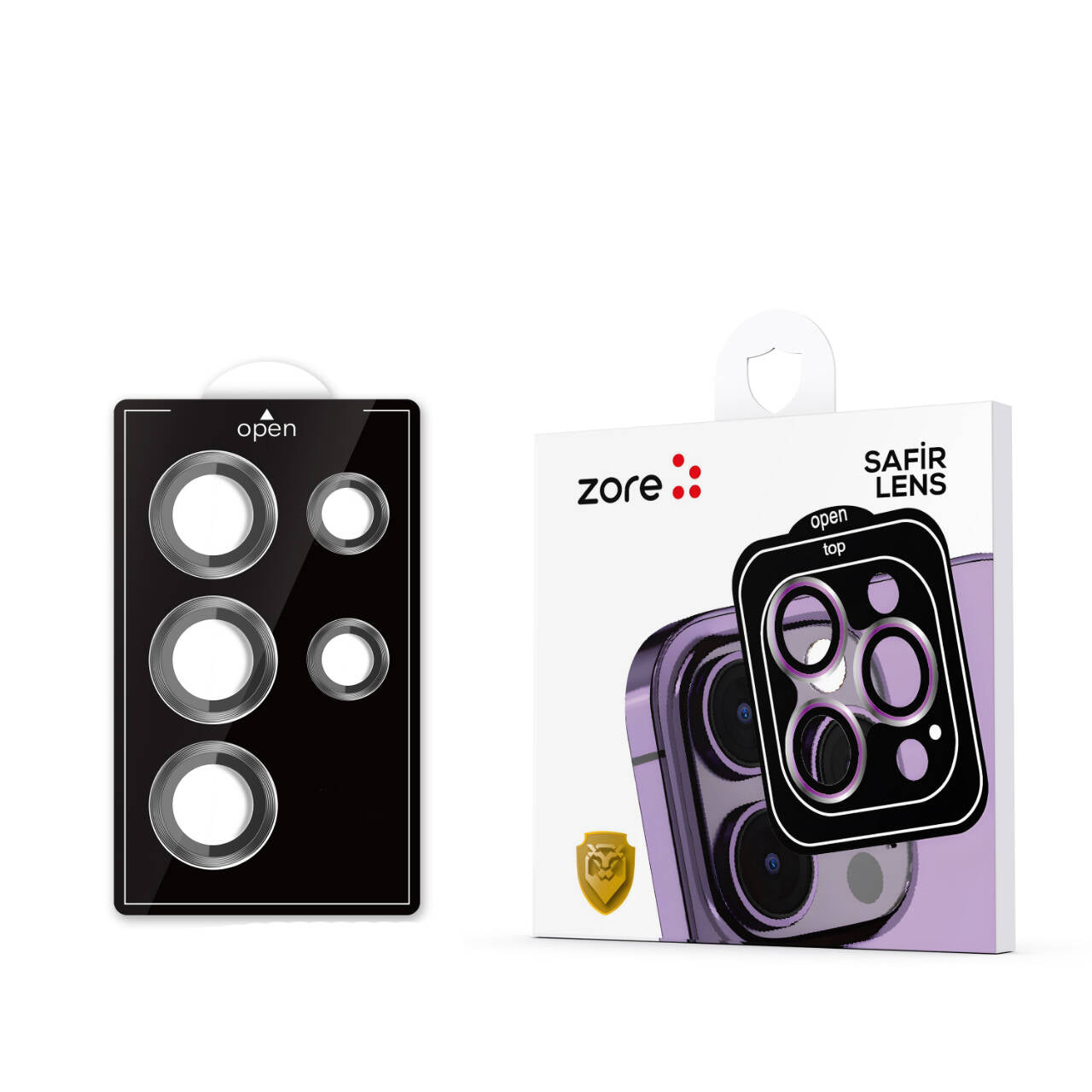 Galaxy S24 Ultra Zore Kamera Lens Koruyucu Cam Filmi Gümüş