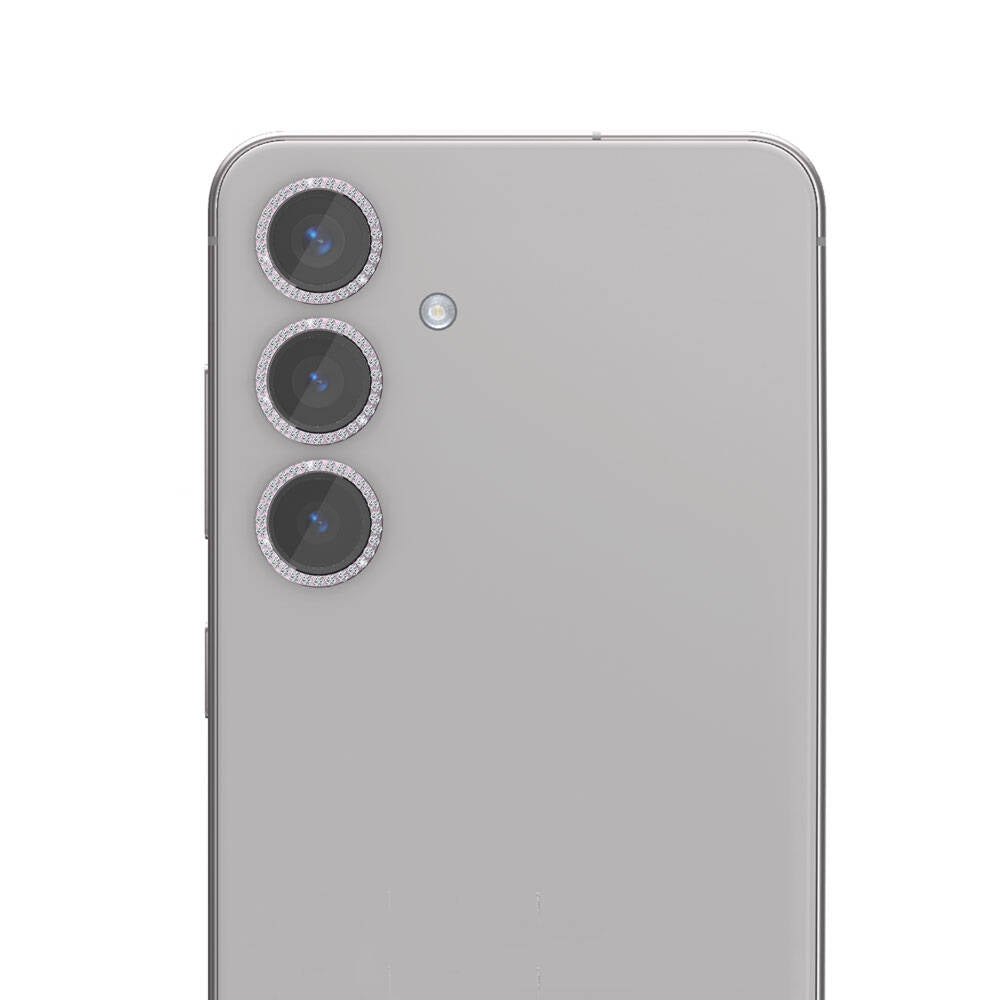 Galaxy S24 Zore Diamond Kamera Lens Koruyucu Cam Filmi Siyah
