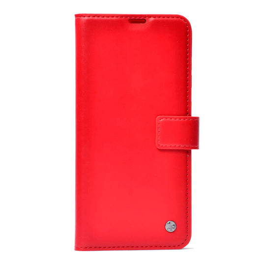 Galaxy S25 Ultra Kılıf Zore Kar Deluxe Kapaklı Kılıf Kırmızı