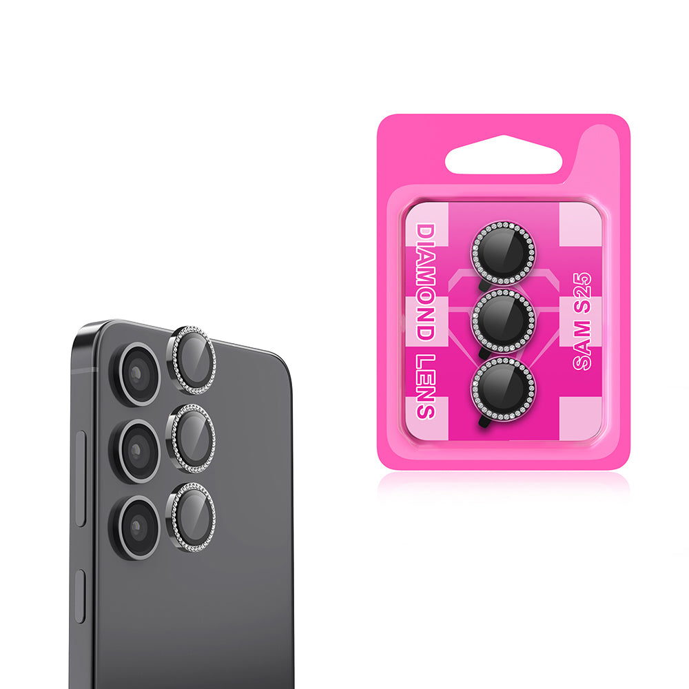 Galaxy S25 Zore CL-06 Kamera Lens Koruyucu Siyah