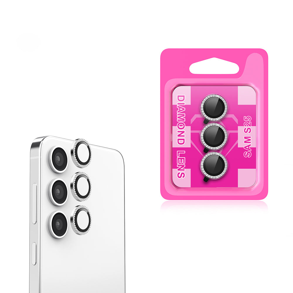 Galaxy S25 Zore CL-06 Kamera Lens Koruyucu Gümüş