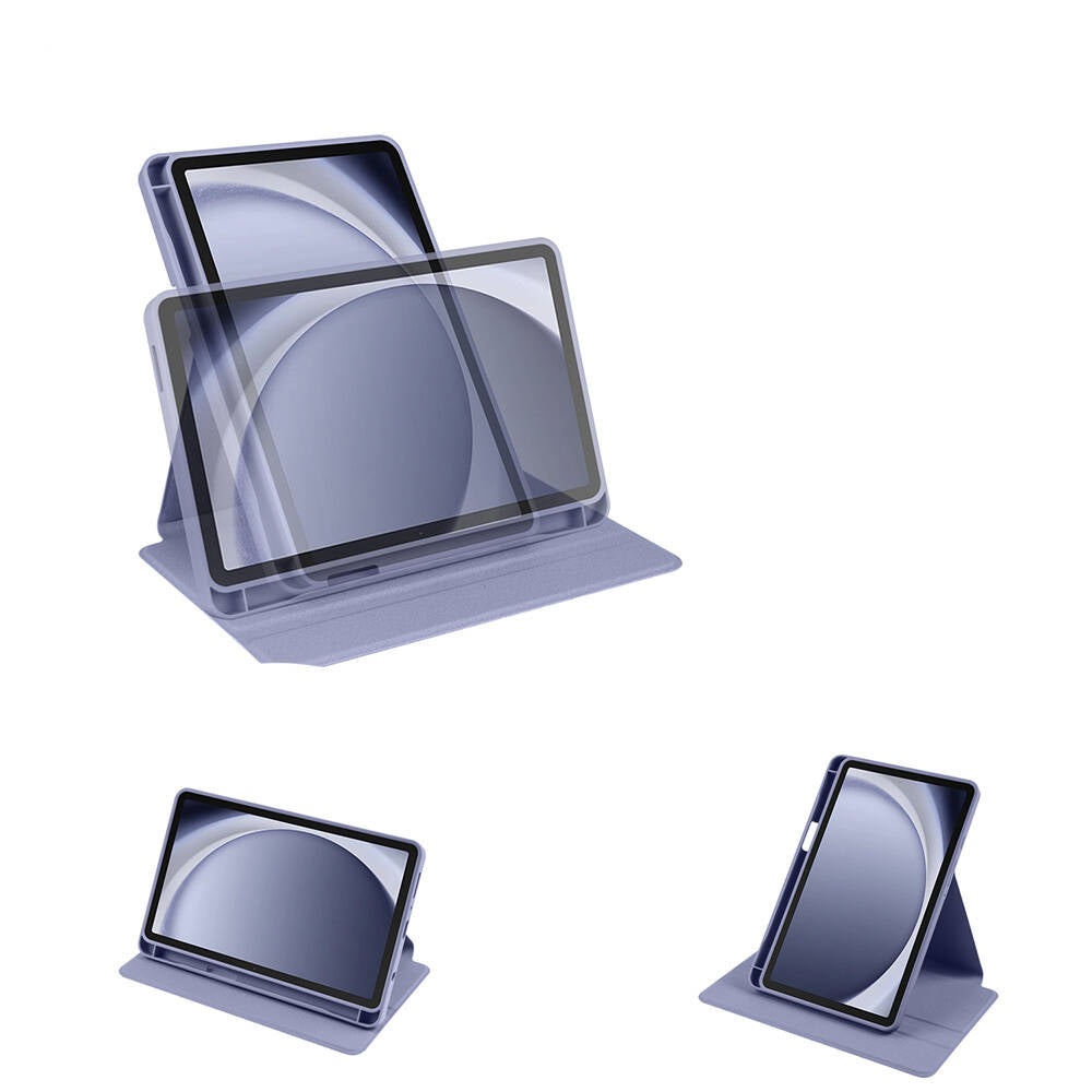 Galaxy Tab A9 Kılıf Zore Termik Kalem Bölmeli Dönebilen Standlı Kılıf Koyu Yeşil