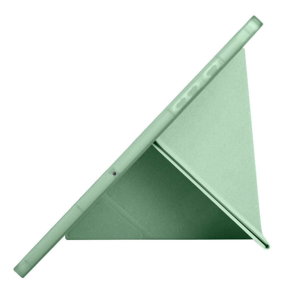 Galaxy Tab A9 Kılıf Zore Tri Folding Kalem Bölmeli Standlı Kılıf Siyah