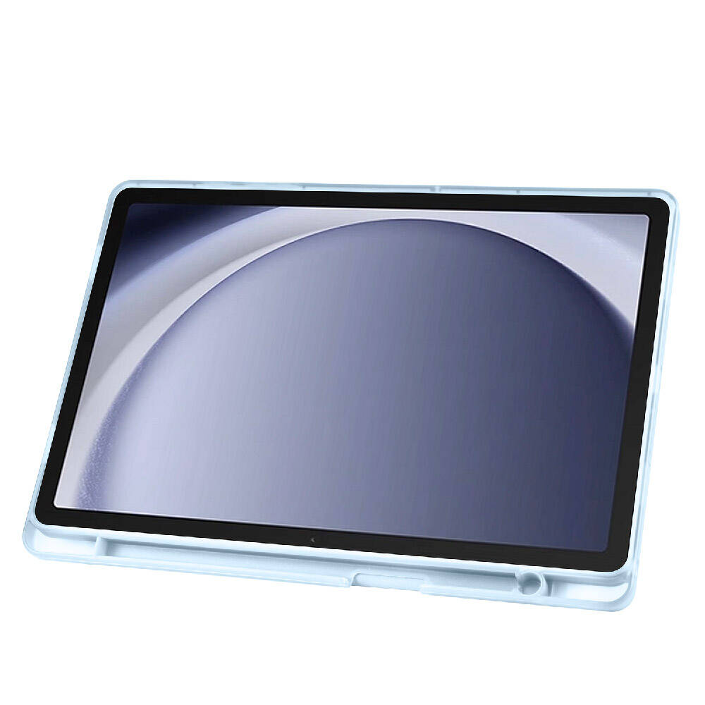 Galaxy Tab A9 Kılıf Zore Tri Folding Kalem Bölmeli Standlı Kılıf Koyu Yeşil