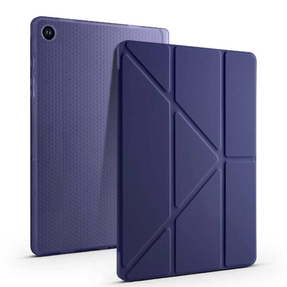 Galaxy Tab A9 Kılıf Zore Tri Folding Kalem Bölmeli Standlı Kılıf Yeşil