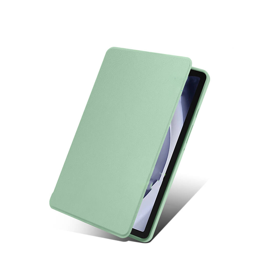 Galaxy Tab A9 Plus Kılıf Zore Termik Kalem Bölmeli Dönebilen Standlı Kılıf Pembe