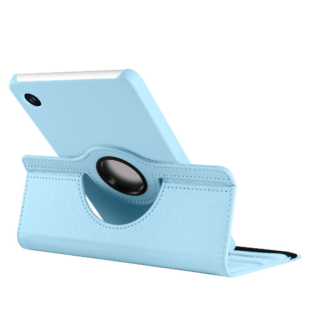 Galaxy Tab A9 Plus Zore Dönebilen Standlı Kılıf Mavi