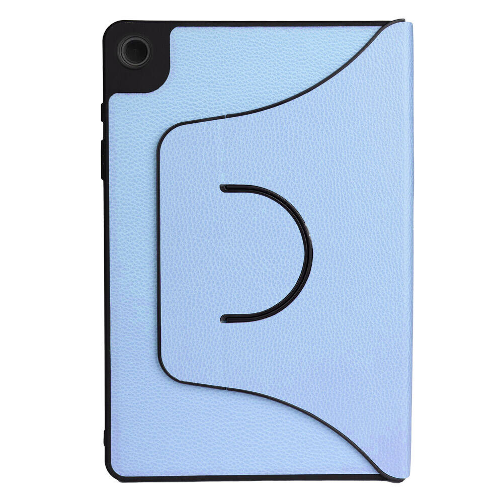 Galaxy Tab A9 Zore Fest Dönebilen Standlı Kılıf Mavi Açık