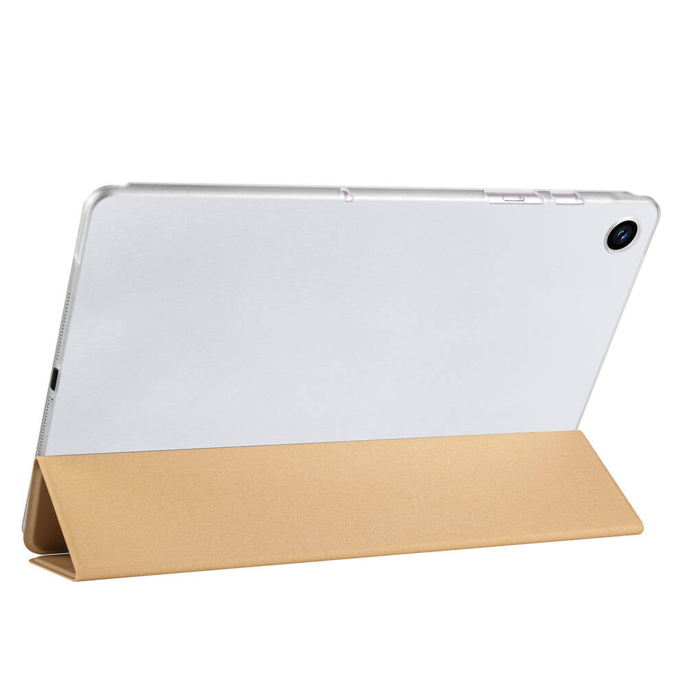 Galaxy Tab A9 Zore Smart Cover Standlı 1-1 Kılıf Pembe Koyu