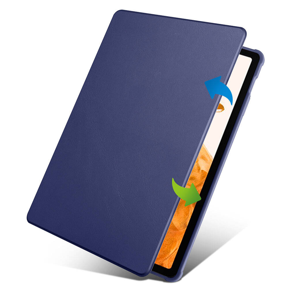 Galaxy Tab S10 Plus Kılıf Zore Termik Kalem Bölmeli Dönebilen Standlı Kılıf Koyu Yeşil