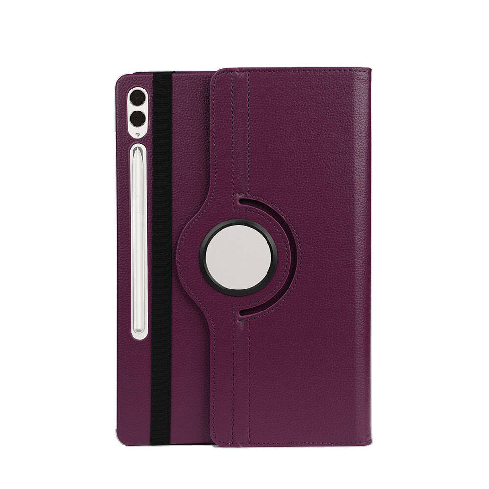 Galaxy Tab S10 Plus Zore Dönebilen Standlı Kılıf Siyah