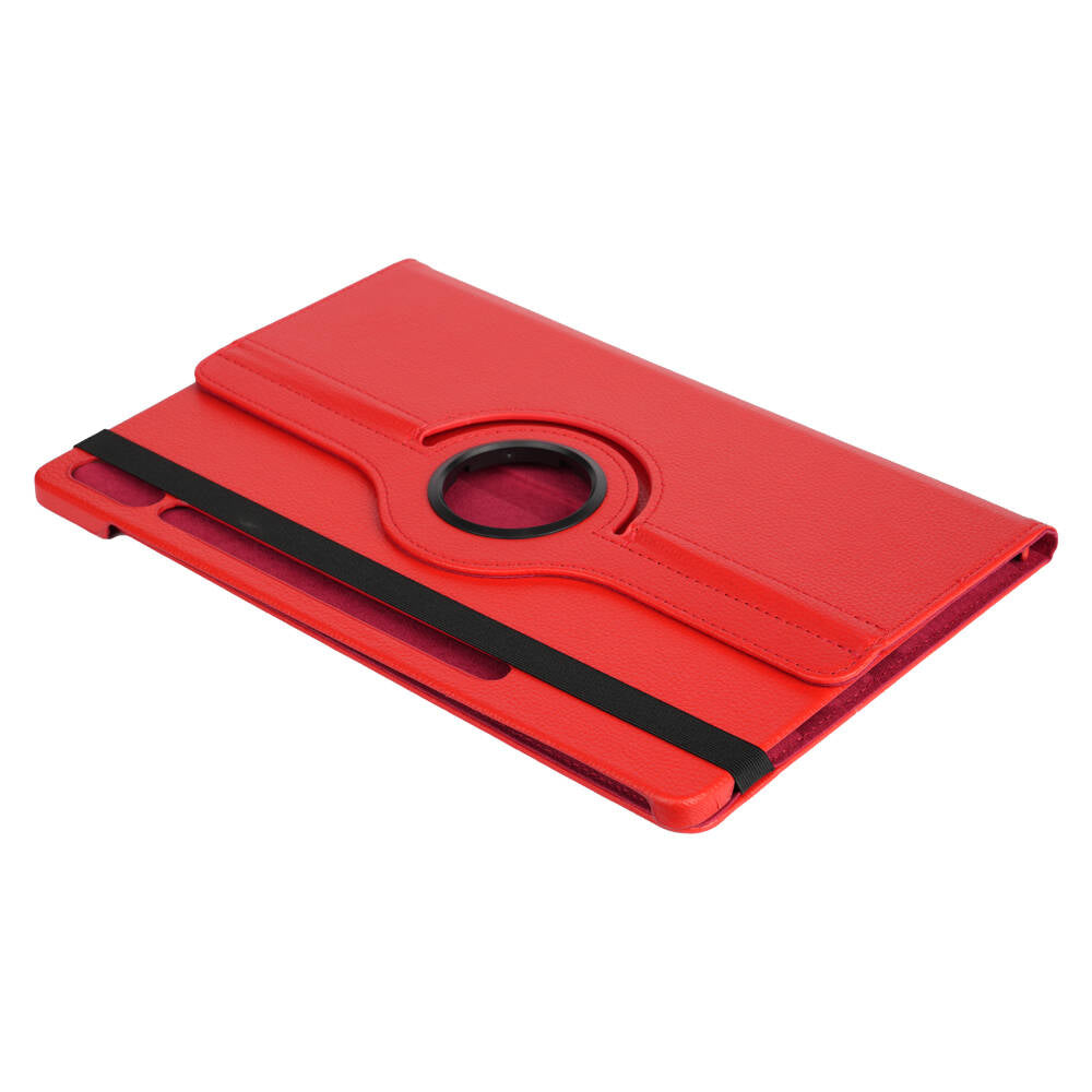 Galaxy Tab S10 Plus Zore Dönebilen Standlı Kılıf Kırmızı