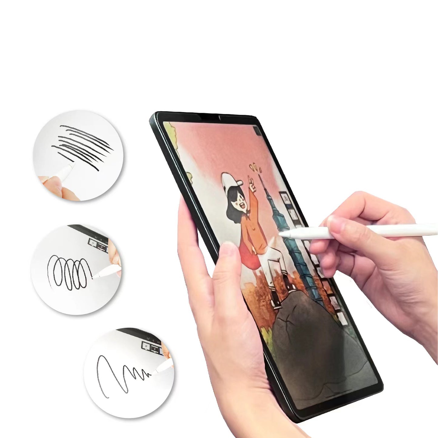 Galaxy Tab S10 Ultra Kağıt Hisli Mat Davin Paper Like Tablet Ekran Koruyucu Renksiz