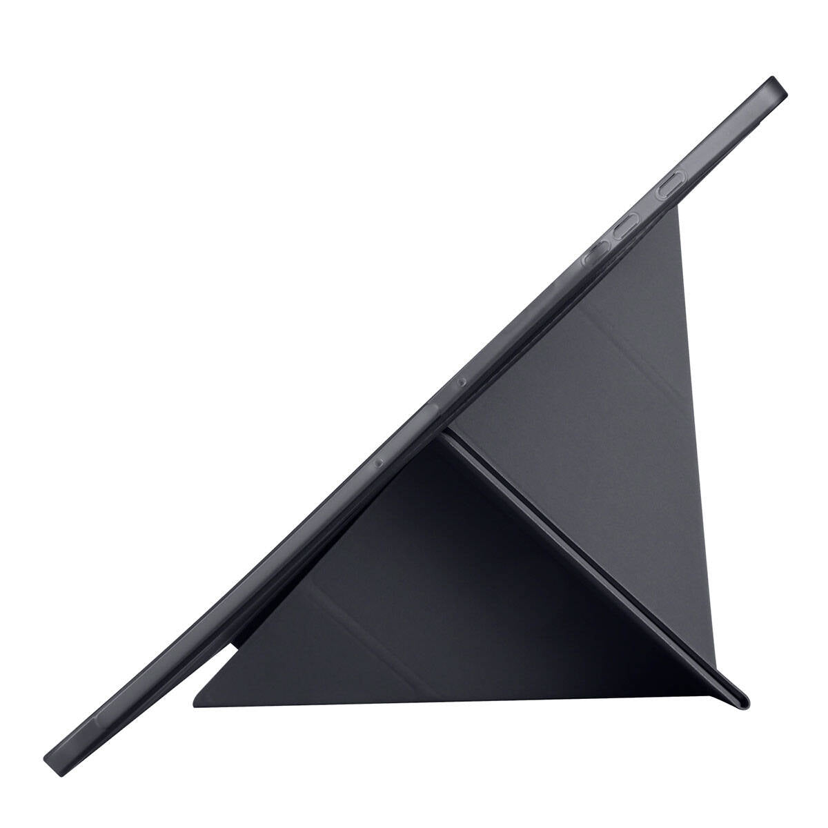 Galaxy Tab S10 Ultra Kılıf Zore Tri Folding Kalem Bölmeli Standlı Kılıf Siyah