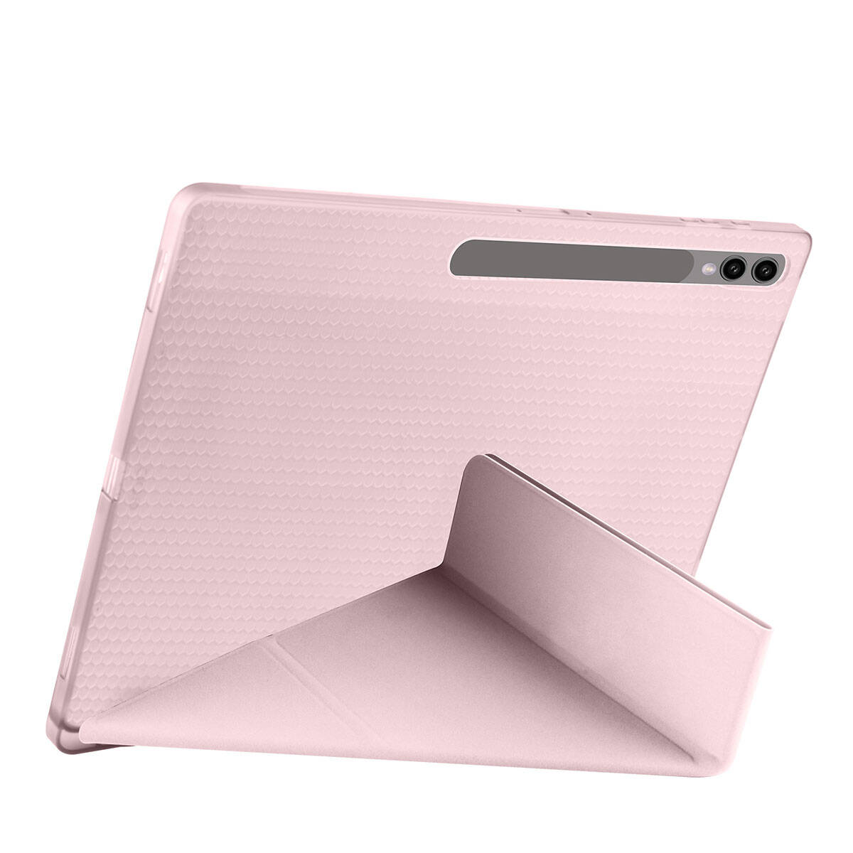 Galaxy Tab S10 Ultra Kılıf Zore Tri Folding Kalem Bölmeli Standlı Kılıf Siyah