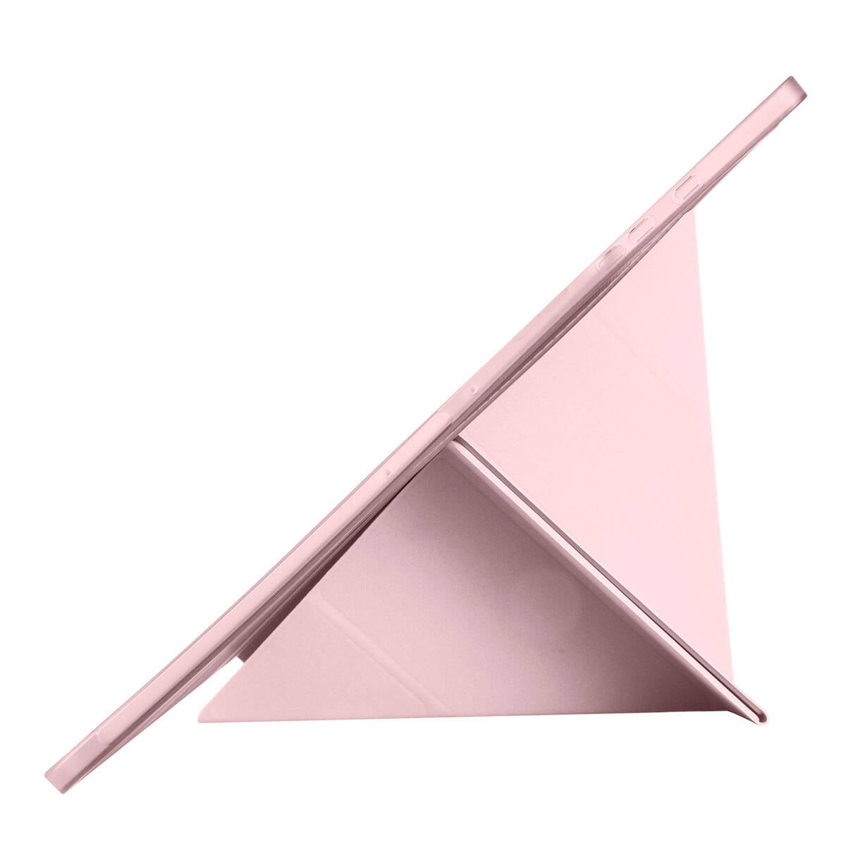 Galaxy Tab S10 Ultra Kılıf Zore Tri Folding Kalem Bölmeli Standlı Kılıf Rose Gold