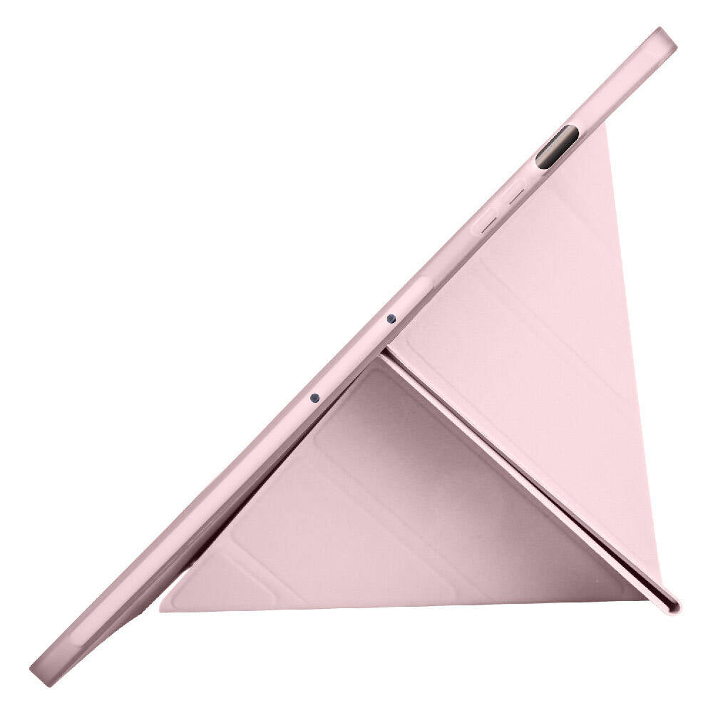 Galaxy Tab S9 FE Plus Kılıf Zore Tri Folding Kalem Bölmeli Standlı Kılıf Lacivert