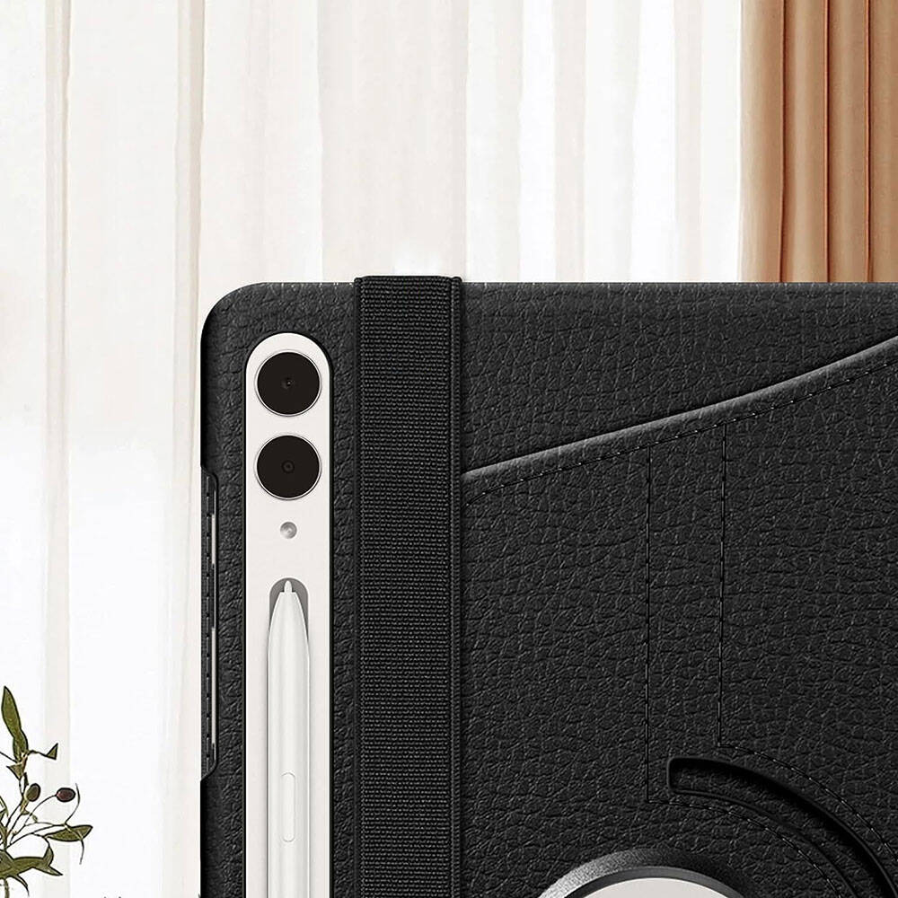 Galaxy Tab S9 FE Plus Zore Dönebilen Standlı Kılıf Lacivert