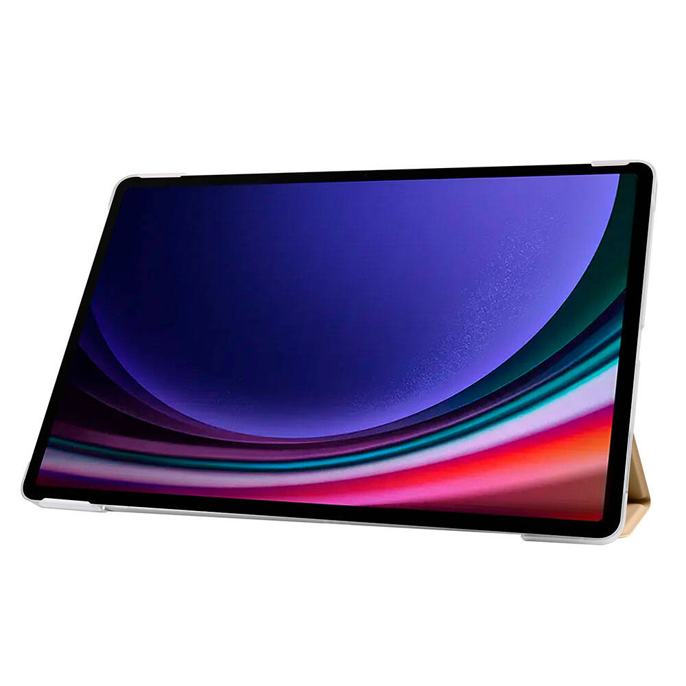 Galaxy Tab S9 FE Plus Zore Smart Cover Standlı 1-1 Kılıf Gri
