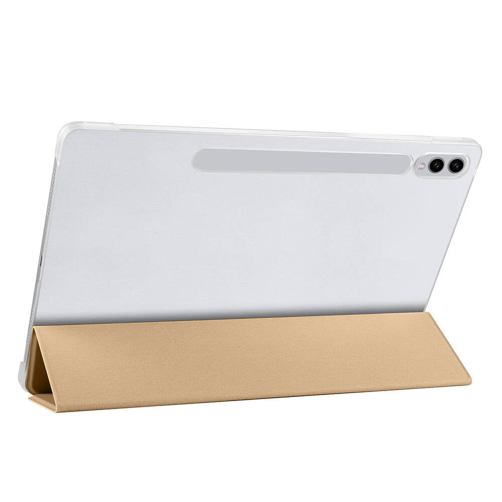 Galaxy Tab S9 FE Plus Zore Smart Cover Standlı 1-1 Kılıf Gri