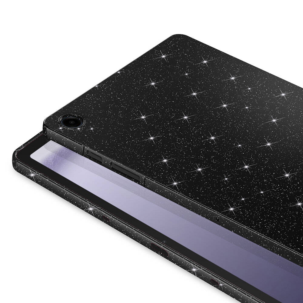 Galaxy Tab S9 FE Simli Parlak Görünümlü Zore Tablet Koton Kılıf Lila