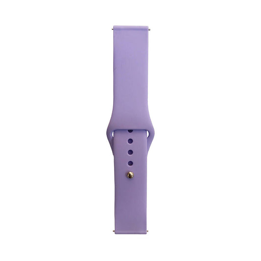 Galaxy Watch 42mm Band Serisi 20mm Klasik Kordon Silikon Strap Kayış Lila