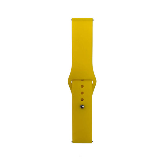 Galaxy Watch 42mm Band Serisi 20mm Klasik Kordon Silikon Strap Kayış Sarı