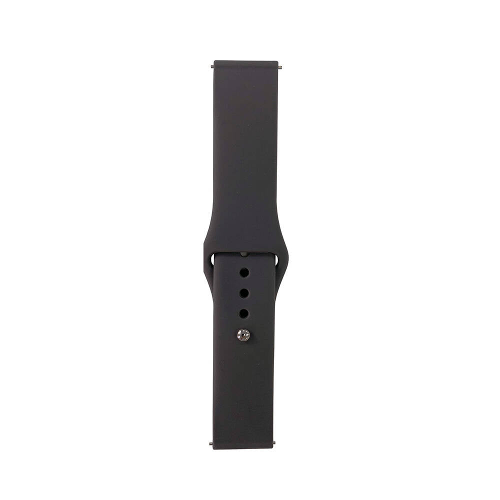 Galaxy Watch 42mm Band Serisi 20mm Klasik Kordon Silikon Strap Kayış Gri