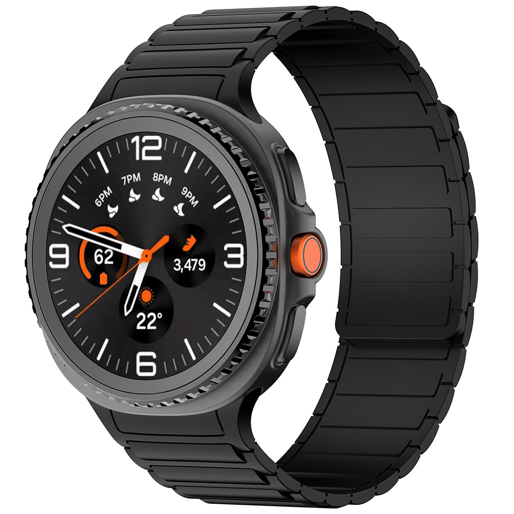 Galaxy Watch 8 Zore KRD-146 Silikon Kordon Strap Kayış Starlight-Pembe