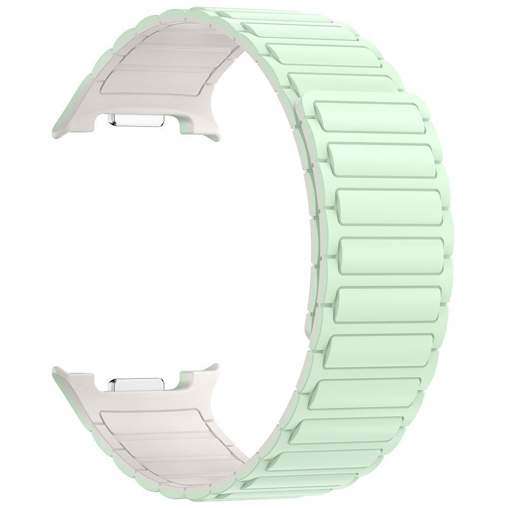 Galaxy Watch 8 Zore KRD-146 Silikon Kordon Strap Kayış Gri-Turuncu