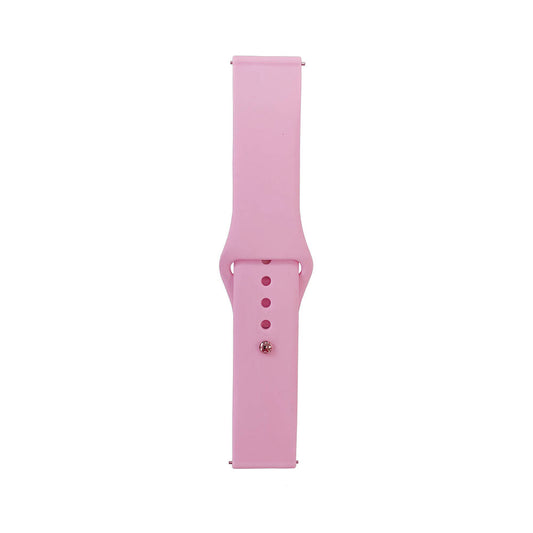 Galaxy Watch Active 2 40mm Band Serisi 20mm Klasik Kordon Silikon Strap Kayış Pembe